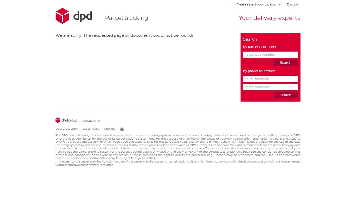 Tracking - DPD GERMANY